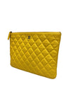 CHANEL パフォレーション クラッチ ニューミディアム イエロー A82045 63327193 [P]