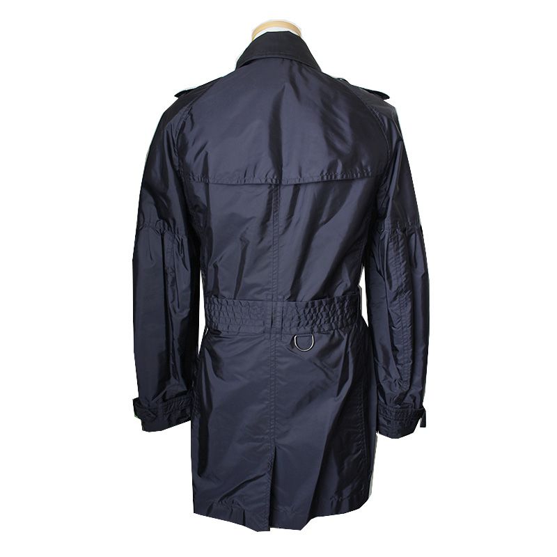 Burberry Navy Blue Half Trench Coat 44, 55 63334937 – trenbe