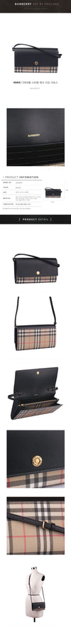 BURBERRY デタッチャブルストラップチェック財布クロス 8058001 49850236 [P]