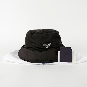 Prada Black Re-Nylon Padded Bucket Hat L 1HC248 63213277