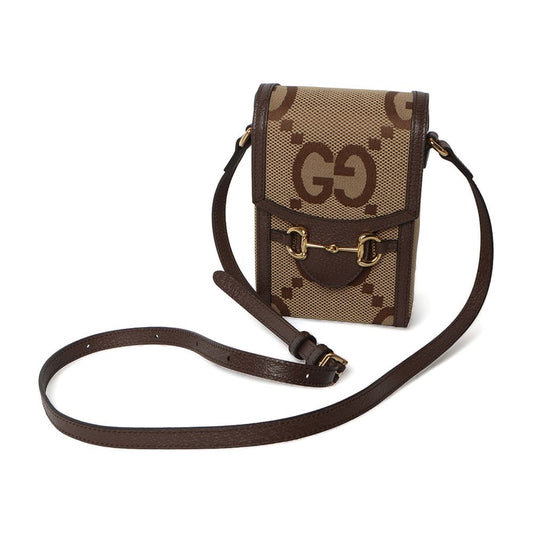 GUCCI 625615 ジャンボ GG ジャカード ホースビット 1955 ミニ クロスバッグ/31341 63502215