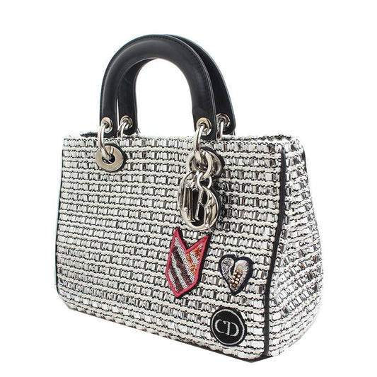 DIOR メタリックツイードレディースバッグ限定版トート兼ショルダー 63504013