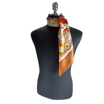 Gucci Mushroom Silk Scarf Brown 85 63510533