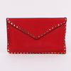 VALENTINO Rockstud Envelope Clutch Bag Rot TW2P0P56VSH 63596065 [P]