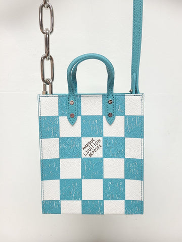 LOUIS VUITTON X Virgil Abloh Damier Sac Plat Tote Crossbody 12345 42728673
