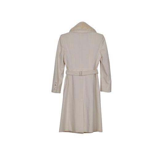 Gucci Ivory Wool Belted Coat 38 63485377