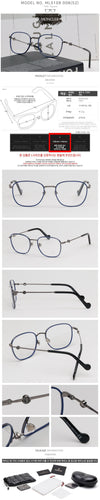 MONCLER Brille ML5108 008 Luxus Rechteckige Blau Windsor 63703573 [P]