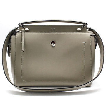 FENDI カーフレザー ダットコム シルバーメタル ショルダーバッグ 8BN293 63704329
