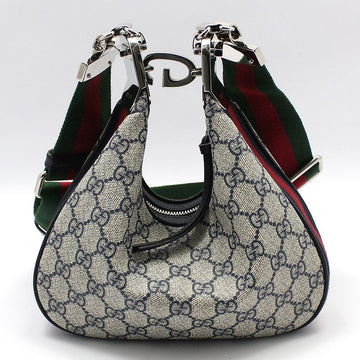 Gucci 699409 GG Supreme Navy Attache Small Crossbody 699409 63761272