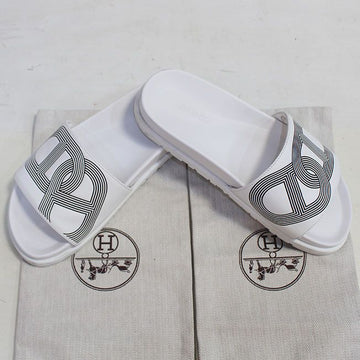 Hermes White Slipper 63764612