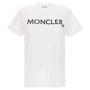MONCLER モンクレール 23FW 刺繡ロゴパッチTシャツ ホワイト 8C000 16 829HP 033 63804899