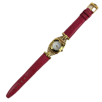 GUCCI Gold Rote Vintage Uhr 63853259