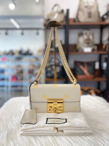 GUCCI パドロックチェーンクロスバック ホワイト (432182) 63896409