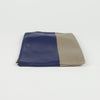 CELINE ブルーカーキレザーツートンクラッチ 63890325 [P]