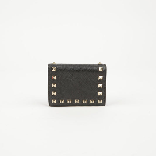 Valentino Rockstud Black Leather Wallet 12345 63839184