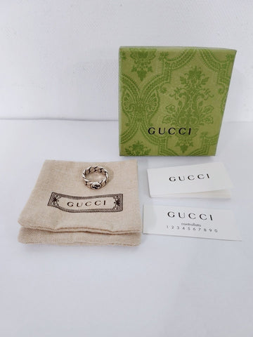 Gucci GG Interlocking Detail Wide Ring 6mm 11 64186602