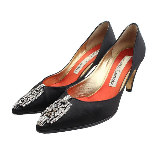 CHRISTIAN LACROIX Christian Louboutin Schwarze Strass-Pumps 36,5 64218496