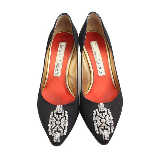 CHRISTIAN LACROIX Christian Louboutin Schwarze Strass-Pumps 36,5 64218496
