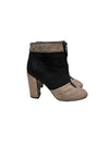 CHANEL Quilted Women's Ankle Boot Heel 36 1/2 64300228 [P]