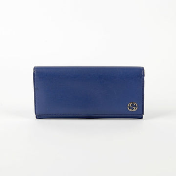 GUCCI Navy Leder Logo Brieftasche 256348 64225509