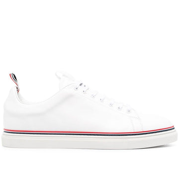 Thom Browne Vitello Leather Tennis Sneakers stamp: MFD219A 05584 100 64402488