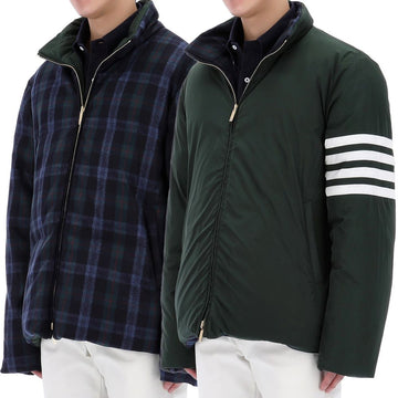 THOM BROWNE タータンフランネルリバーシブルジップジャケット MJD091X 996 64446692