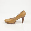 Salvatore Ferragamo Camel Leather Pumps 7.5 Size 0426939 64279638 [P]