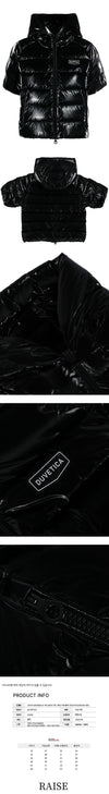 DUVETICA ハーフスリーブパディングジャケット VDDH15135K0001 BKL 64491486 [P]