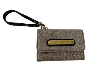 JUICY COUTURE Mini-Kartenhalter aus Gold 8cm × 5cm 64503525