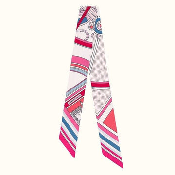HERMES Twilly Pink Dot Seiden-Schal 64579445