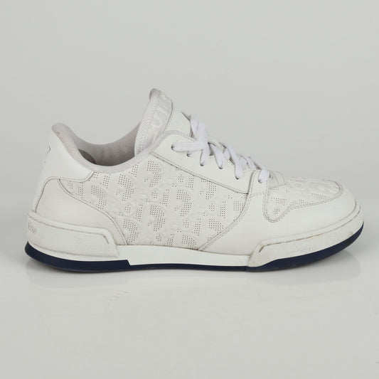 Dior KCK364LOB24 White Oblique Punching Calf Leather One Sneakers 38.5 87862780