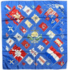 HERMES Philipp Ledoux Pavoi Navy Blau Seidenschal 90 64611883 [P]