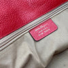 Salvatore Ferragamo Gold Red Leather Shoulder Bag 6374 64772635 [P]