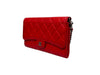 CHANEL Caviar Flap WOC Women's Shoulder Bag Antique Steel Red 64857081 [P]