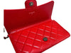 CHANEL Caviar Flap WOC Women's Shoulder Bag Antique Steel Red 64857081 [P]