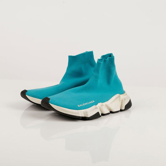 Balenciaga Size 36 Turkish Blue Speed Runner Sneakers 64603755