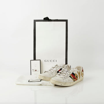 GUCCI Loved Ace Sneaker Leder Weiß 35.5 64706804