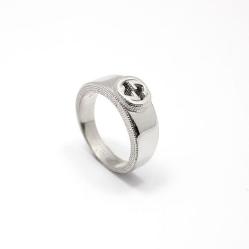 Gucci Sterling Silver 9MM Interlocking G Ring 19 64959563