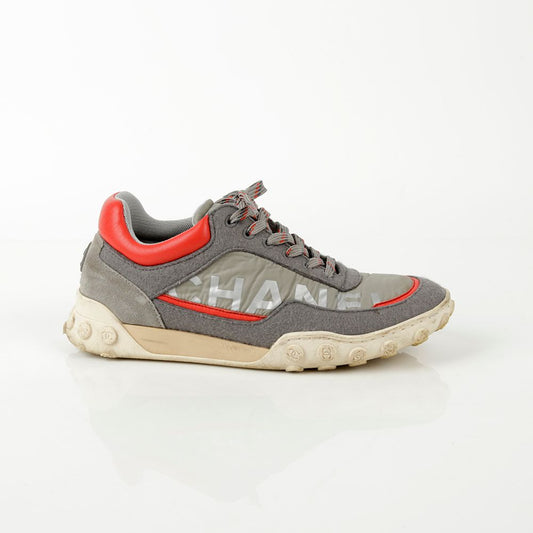 CHANEL Multi Curly CC Logo Trainer Sneakers 36.5 64603996
