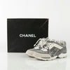 CHANEL G29134 Gray White Wool Cruise Sneakers 36.5 64626575 [P]