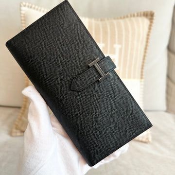 HERMES ベアン 長財布 ソブラック K刻印 ギフト用 65324789