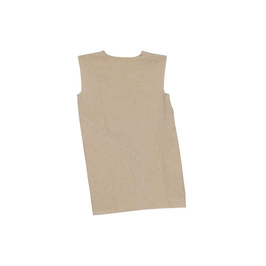 CELINE 2 OBV8 O18A アイボリー スリーブレス ワンピース 34 64719958