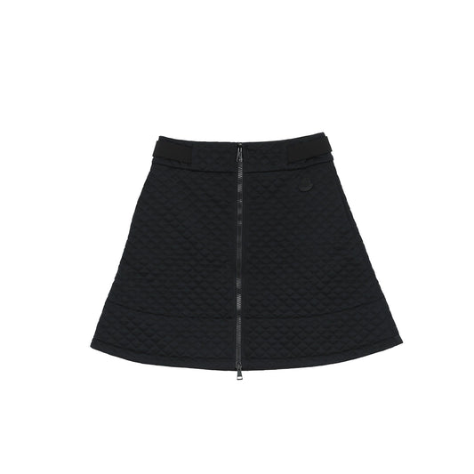 MONCLER 8H00006 Sサイズ ブラック キルティング フレア スカート 64904314