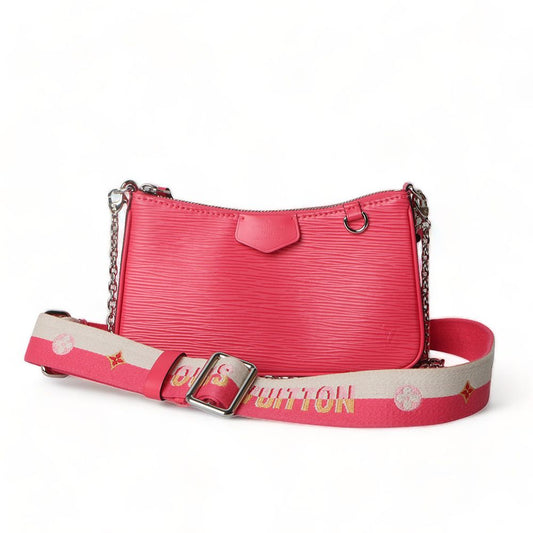 LOUIS VUITTON M81073 エピ イージー ポーチ オン ストラップ ドラゴンフルーツ ピンク クロスバッグ/31570 65628626