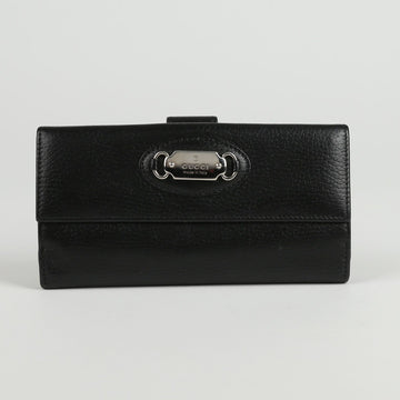 Gucci Black Leather Continental Long Wallet 231841 65725407