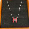 Hermes Pop H Logo Necklace 65852956 [P]