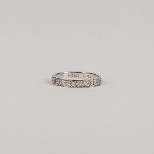 CARTIER Love Ring aus Weißgold mit Diamanten 47 AU750 4218200 69469561