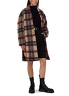 ISABEL MARANT Gabrielle Check Mantel Burgunder Ecru MA1297 22A012E BYEC 65869097 [P]