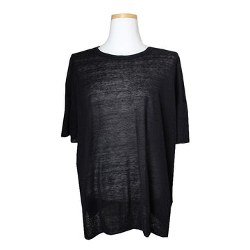 THEORY Schwarzes Leinenmisch-T-Shirt 66 65886157