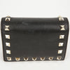 VALENTINO ブラックレザー ラックスタッド 二つ折り財布 86249968 [P]